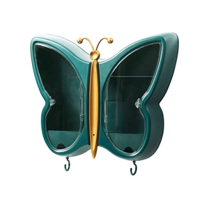 SOGA Green Butterfly Shape Wall-Mounted 
