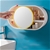 SOGA 39cm Oval Wall-Mounted Mirror Storage Box Vanity Mirror
