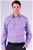 Flinders Lane Thomas Long Sleeve Gingham Shirt With Spread Collar