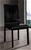 2x Black Leatherette Medium High Backrest Dining Chairs with Wooden legs
