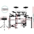 8 Piece Electric Electronic Drum Kit Mesh Drums Set Pad + Stool