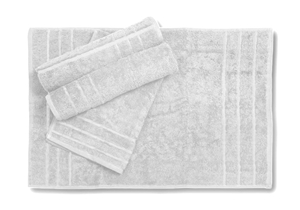 Pack of 4 Pcs Bath Mat – White