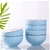 SOGA Blue Japanese Style Ceramic Dinnerware Crockery Set of 10