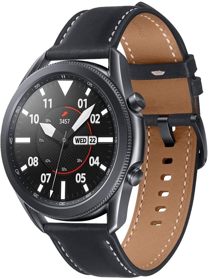 SAMSUNG Galaxy Watch 3, Size: 45mm, Bluetooth, Mystic Black. Buyers Note -