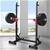 BLACK LORD Adjustable Squat Rack Fitness Weight Lifting Barbell Stand Gym