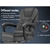 Massage Office Chair Footrest Executive Racing Seat Grey PU Grey ALFORDSON