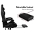 Gaming Chair Office Extra Large Pillow Racing Executive Footrest ALFORDSON