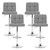 Artiss 4x Fabric Bar Stools NOEL Kitchen Chairs Swivel Bar Stool Gas Lift