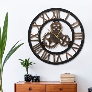 Wall Clock Extra Large Vintage Silent No