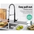 Cefito WELLS Pull Out Kitchen Mixer Tap