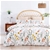 Dreamaker 100% Cotton Sateen Quilt Cover Set Daisy Print Double Bed