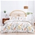 Dreamaker 100% Cotton Sateen Quilt Cover Set Daisy Print Queen Bed