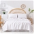 Natural Home Vintage Washed Hemp Linen Quilt Cover Set White Queen Bed