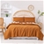 Natural Home Vintage Washed Hemp Linen Quilt Cover Set Rust King Bed