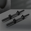 BLACK LORD Dumbbell Bar Set Solid Steel Pair Weight Lifting Plate Home Gym