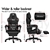 Gaming Chair Office Racer Large Lumbar Cushion Footrest Seat ALFORDSON