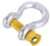 4 x Bow Shackles, WLL 3.2T, Screw Pin Type, Grade S. Yellow Pin. Buyers Not