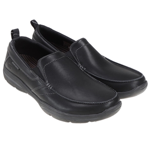 SKECHERS Men's Air-Cooled Leather Shoes,