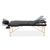 Zenses Massage Table Wooden Portable 3 Fold Beauty Therapy Bed 70CM BLACK