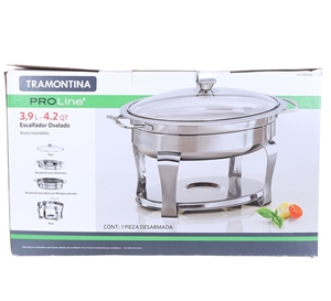 TRAMONTINA 3.9L Stainless Steel Oval Cha