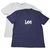 LEE Men's 2pk Classic Crew Tees, Size S, Cotton, Navy & Grey. Buyers Note -
