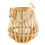 CASA UNO Wooden Haru Lantern With Beaded Handle.