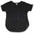 3 x MATTY M Women's Dip Hem Crew Neck T-Shirts with Folded Sleeve, Size M,