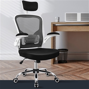 Mesh Office Chair Executive Fabric Seat 