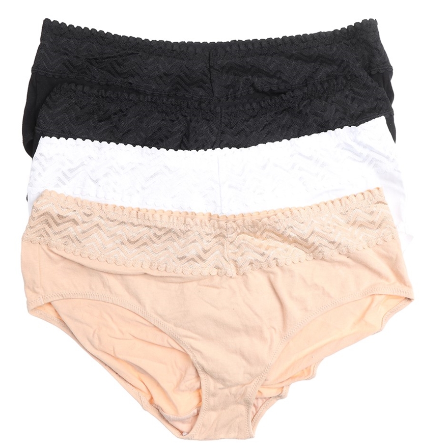 4 x BUFFALO DAVID BITTON Women's Underwear, Size L, Cotton