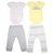 2 x PEKKLE Baby's 4pc Sets, Size 24m, Yellow Sun.
