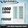 Unused FED Two Glass Door Display Fridge 1000L - LG-1000GE