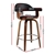 Artiss 2x Bar Stools Wooden Swivel Bar Stool Kitchen Dining Chair Wood