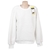LUKKA LUX Women's Sherpa Sweatshirt, Size XL, Polyester, White. Buyers Note