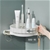 SOGA White 360 Wall-Mounted Rotating Bathroom Organiser Vanity Storage
