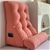 SOGA 60cm Peach Triangular Wedge Lumbar Pillow Headboard Bed Cushion