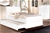 Lecca PU Leather King Single Bed w/ Trundle Bed - White