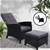 Gardeon Patio Furniture Recliner Chair Sun lounge Wicker Outdoor Ottoman