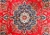 Finely woven Medallion Center Flower Designs Red, Navy Tone (cm):385X300