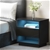 Artiss Bedside Tables Side Table RGB LED Drawers Nightstand High Gloss