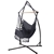 Gardeon Outdoor Hammock Chair with Steel Stand Tassel Hanging Rope Hammock