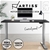 Artiss Standing Desk Adjustable Height Motorised Grey Frame Black 120cm