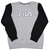 FILA Boy's Ryder Crew Sweater, Size 8, Cotton, Black/Grey. Buyers Note - Di