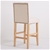 Milano Decor Hamptons Barstool Kitchen Dining Chair- Three Pk - Cream