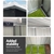Giantz Garden Shed Outdoor Storage 1.94x1.21M Tool Metal Base House Grey