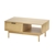 Artiss Rattan Coffee Table with Storage Drawers Wooden Tables