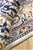 Handknotted Pure Lamb Wool n Silk Blue Ivory Nayan Rug - Size 305cm x 195cm