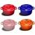 SOGA Cast Iron 24cm Enamel Porcelain Casserole Cooking Pot & Lid 3.6L Pink