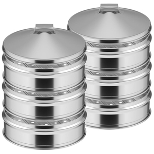 SOGA 2X 3 Tier Stainless Steel Steamers 