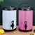 SOGA 2X 8L Stainless Steel Insulated Milk Tea Hot and Cold Dispenser Pink