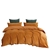 Dreamaker Corduroy Quilt Cover Set Double Bed Rust